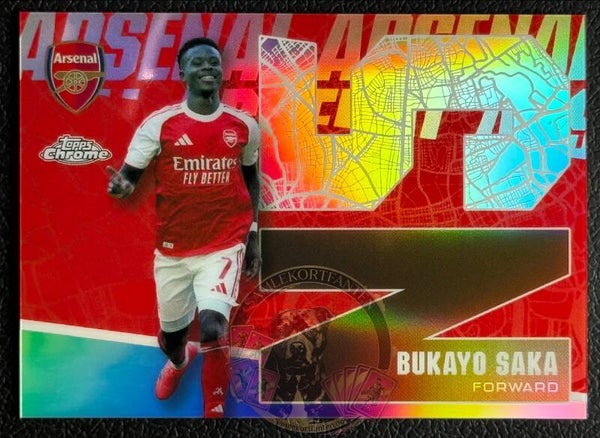 Topps Arsenal Chrome 25/26 Bukayo Saka