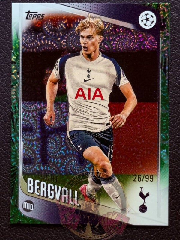 Topps UCC Carnaval 25/26 Lucas Bergvall nummerert 26/99