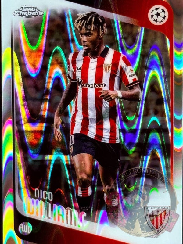Topps UCC Chrome 25/26 Nico Williams Parallel