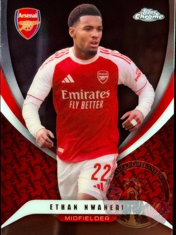Topps Arsenal Chrome 25/26 Ethan Nwaneri