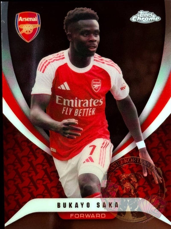 Topps Arsenal Chrome 25/26 Bukayo Saka