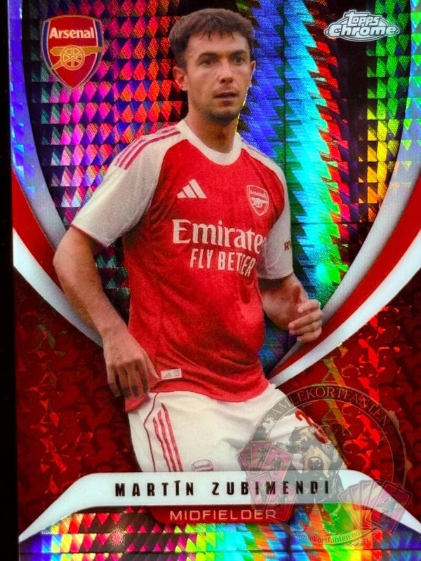 Topps Arsenal Chrome 25/26 Martín Zubimendi