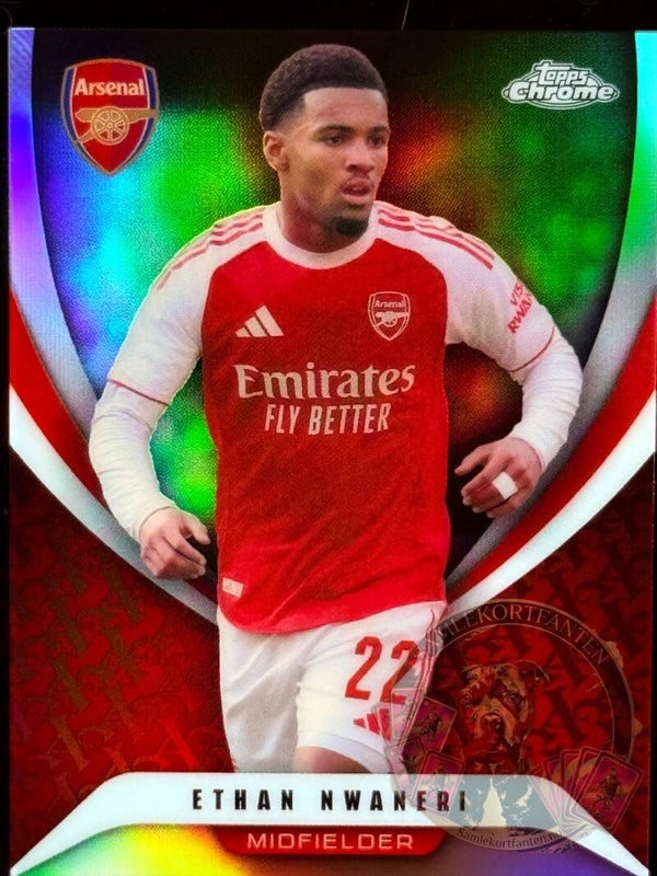 Topps Arsenal Chrome 25/26 Ethan Nwaneri Parallel