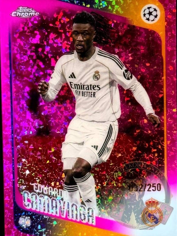 Topps UCC Chrome 25/26 Eduardo Camavinga parallel nummerert 032/250