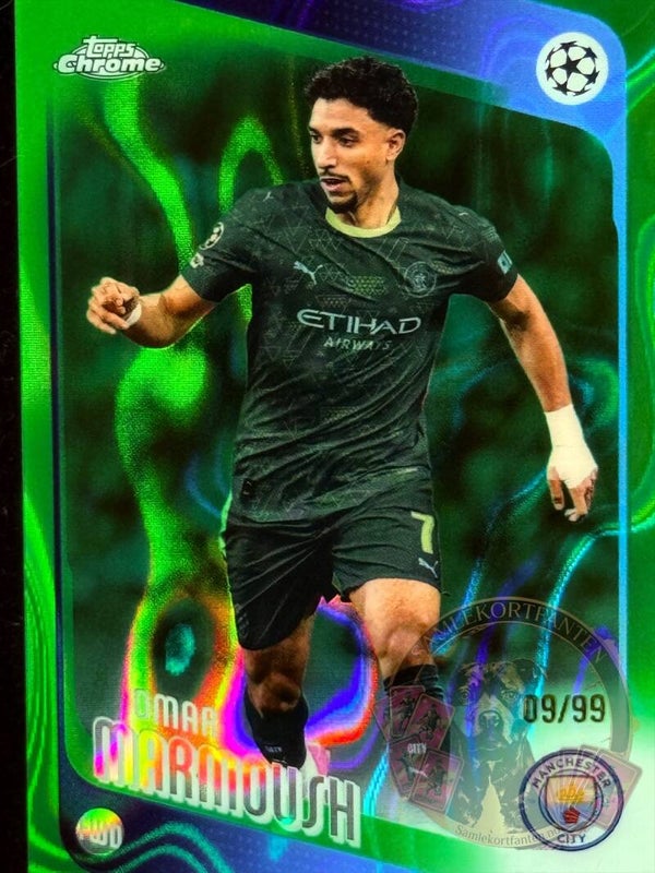 Topps UCC Chrome 25/26 Omar Marmoush Parallel nummerert 09/99