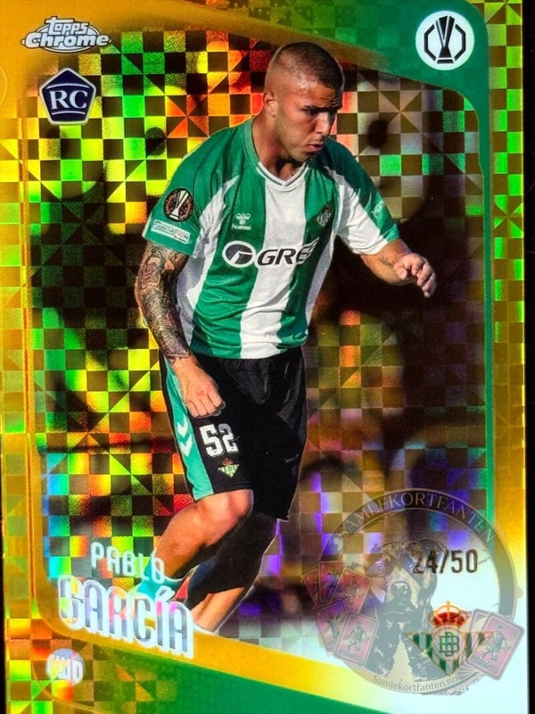 Topps UCC Chrome 25/26 Pablo García - RC nummerert 24/50