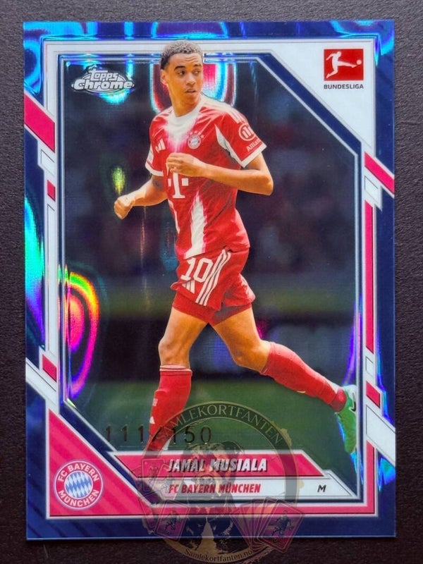 Topps Bundesliga Chrome 25/26 Jamal Musiala Parallel nummerert 111/150