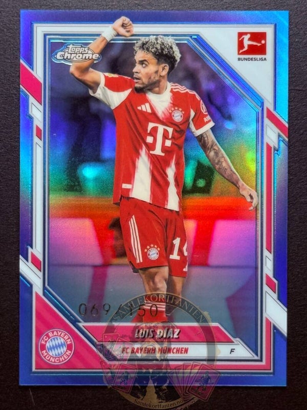 Topps Bundesliga Chrome 25/26 Luis Diaz Parallel nummerert 069/150