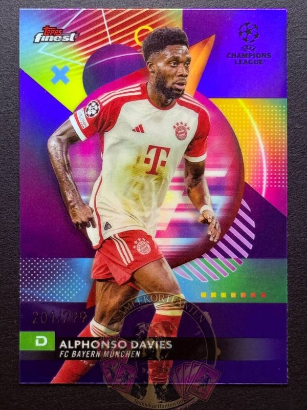 Topps Finest 23/24 - Alphonso Davies nummerert 201/299