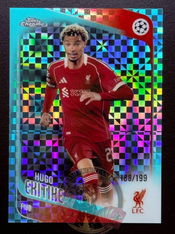 Topps UCC Chrome 25/26 Hugo Ekitike nummerert 188/199