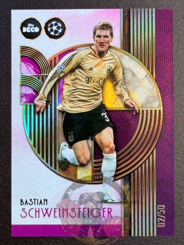 Topps Deco UCC 24/25 Bastian Schweinsteiger nummerert 02/50