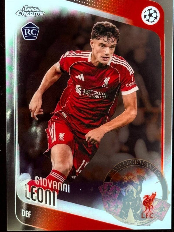Topps UCC Chrome 25/26 Giovanni Leoni RC