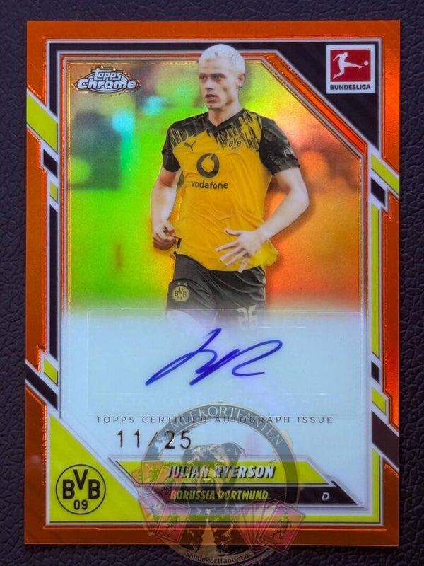 Topps Bundesliga Chrome 25/26 Julian Ryerson auto 11/25