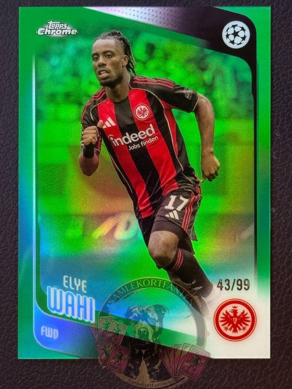 Topps UCC Chrome 25/26 Elye Wahi nummerert 43/99