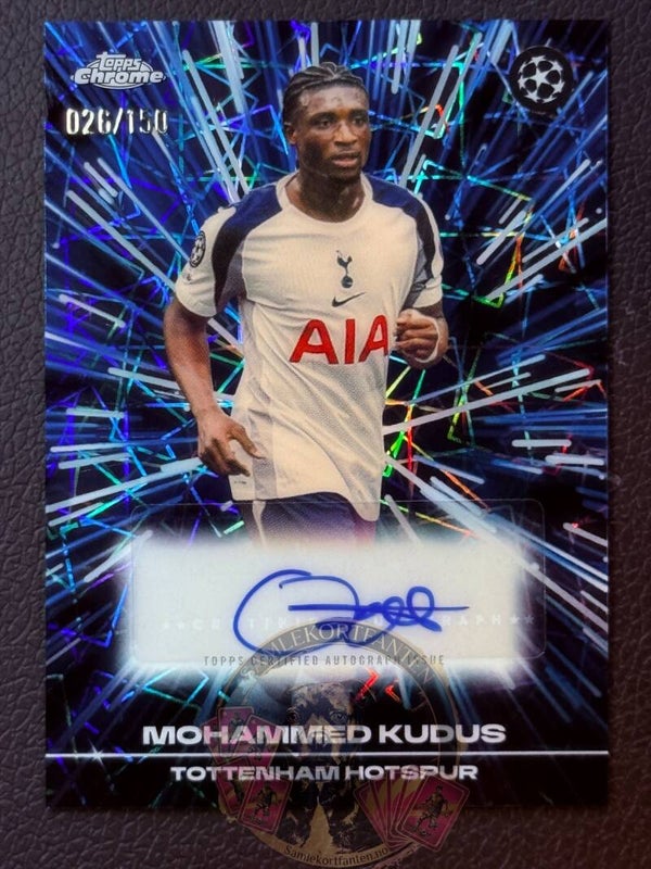 Topps UCC Chrome 25/26 Mohammed Kudus auto 026/150
