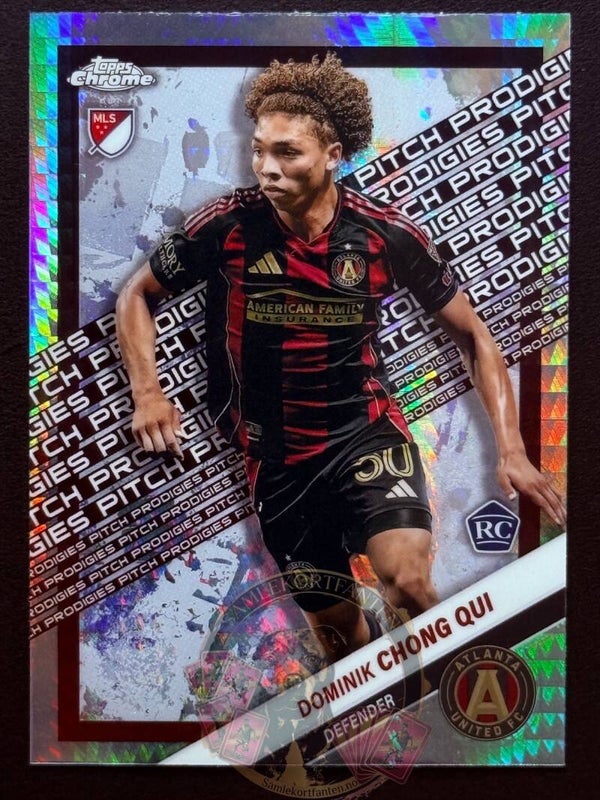 Topps MLS Chrome 2025 Dominik Chong Qui RC Parallel