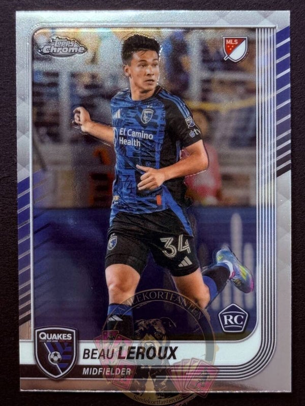 Topps MLS Chrome 2025 Beau Leroux RC