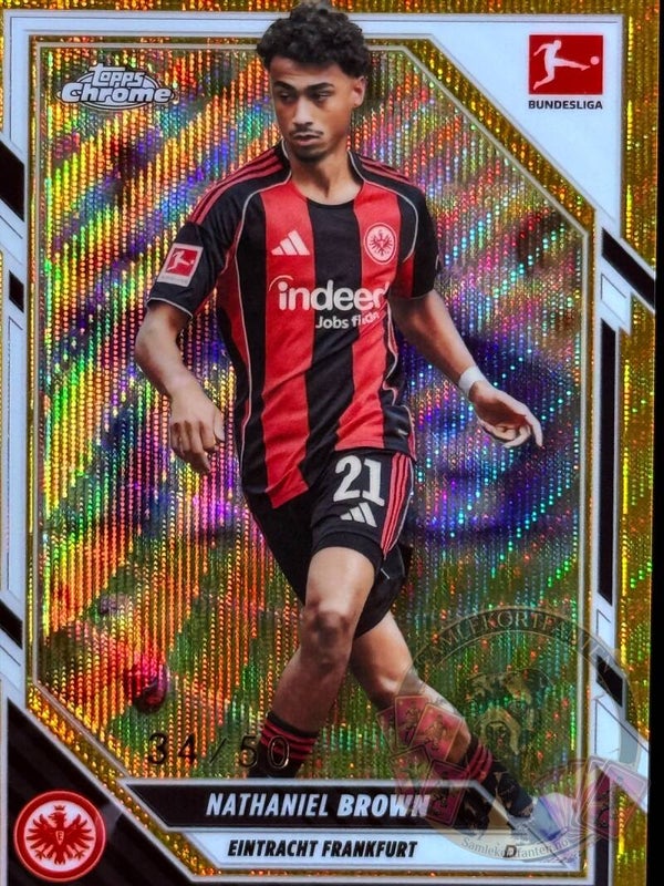 Topps Bundesliga Chrome 25/26 Nathaniel Brown nummerert 34/50