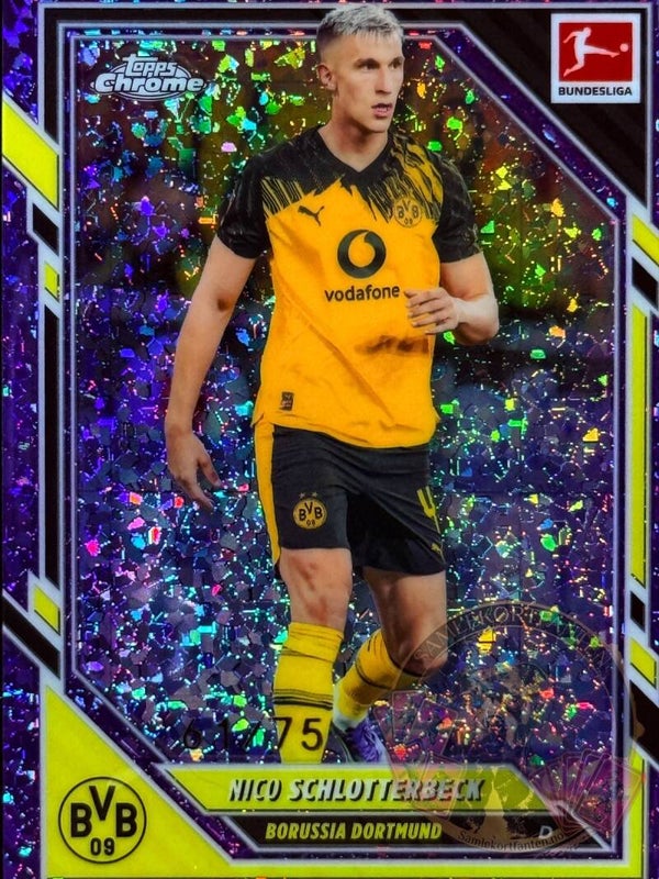 Topps Bundesliga Chrome 25/26 Nico Schlotterbeck nummerert 61/75