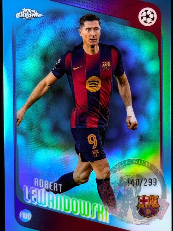 Topps UCC Chrome 25/26 Robert Lewandowski Parallel nummerert 148/299