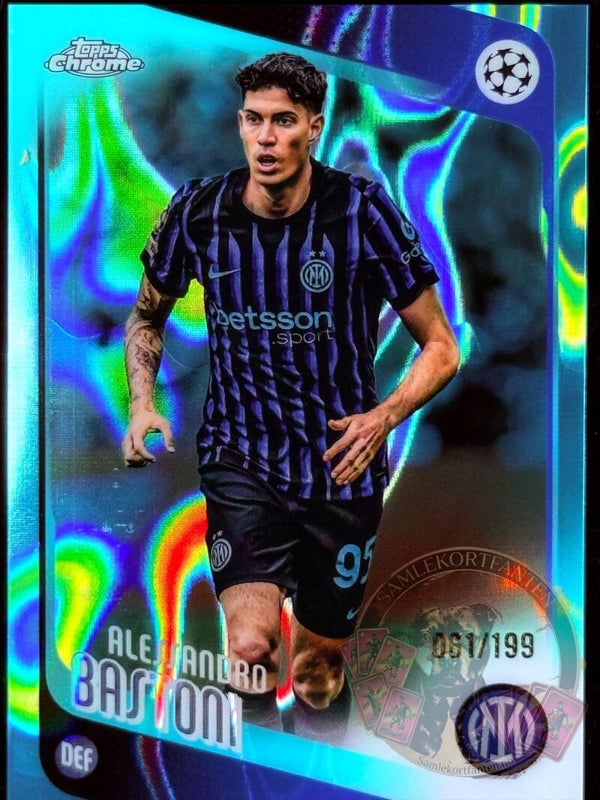 Topps UCC Chrome 25/26 Alessandro Bastoni Parallel nummerert 061/199