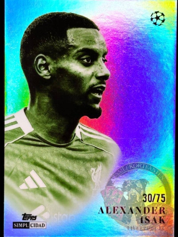 Topps Simplicidad 25/26 Alexander Isak nummerert 30/75