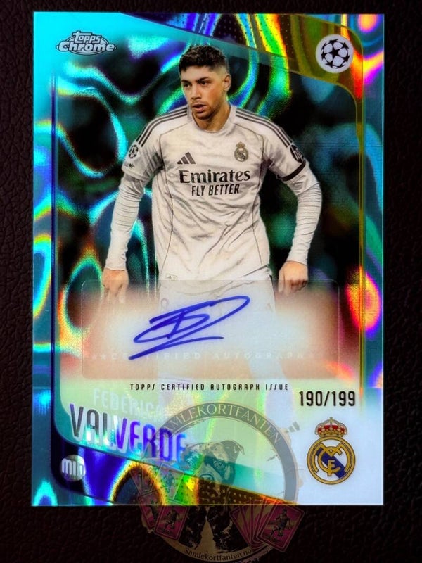 Topps UCC Chrome 25/26 Federico Valverde 190/199 auto