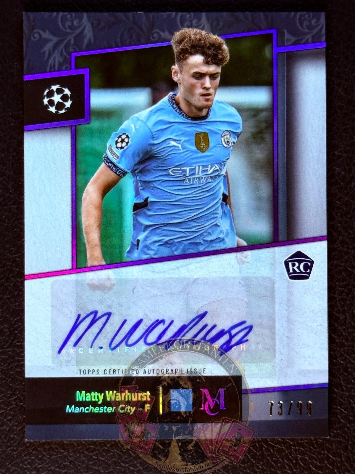 Topps Museum 24/25 Matty Warhurst RC 73/99 auto