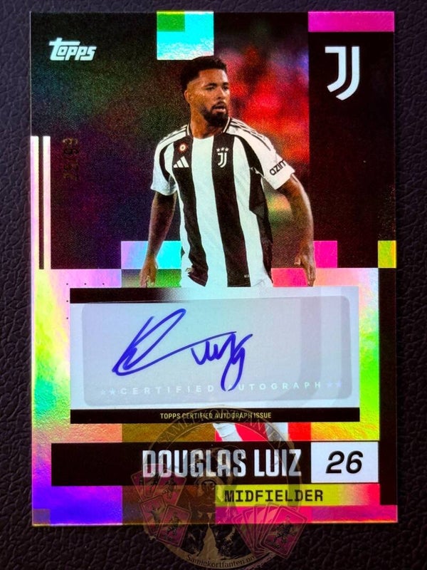 Topps Juventus team set 24/25 Douglas Luiz auto
