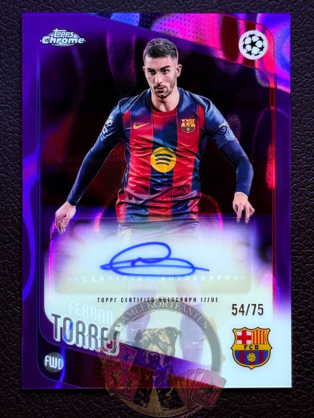 Topps UCC Chrome 25/26 Ferran Torres 54/75 auto