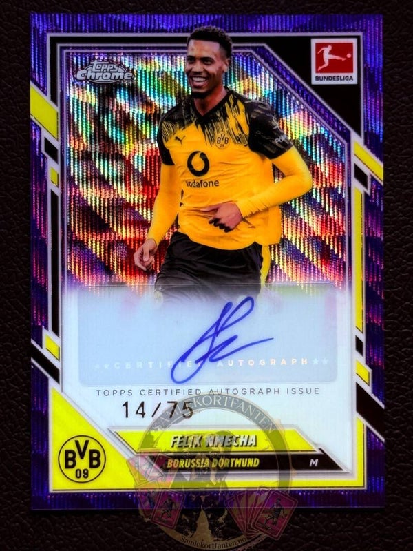 Topps Bundesliga Chrome 25/26 Felix Nmecha auto 14/75