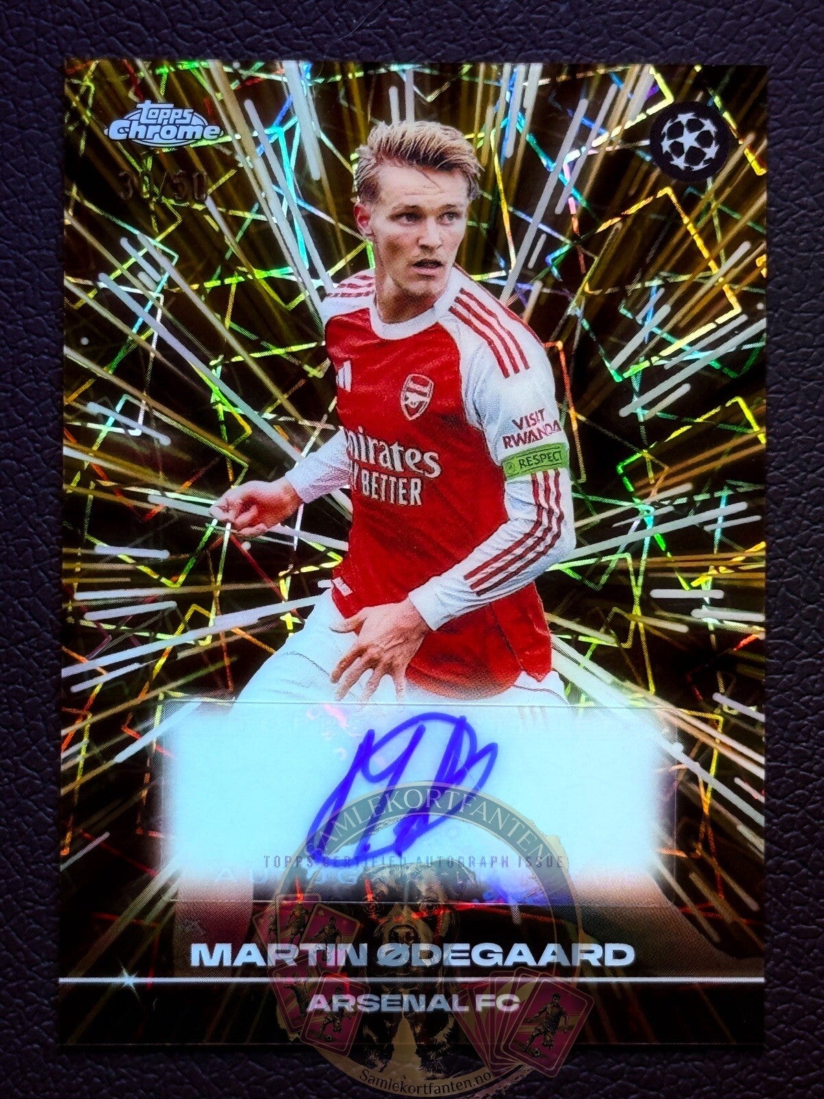 Topps UCC Chrome 25/26 Martin Ødegaard 30/50 auto