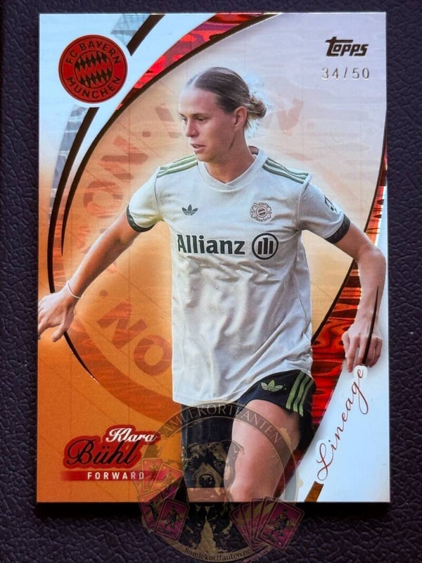 Topps Bayern München Lineage 25/26 Klara Bühl nummerert 34/50