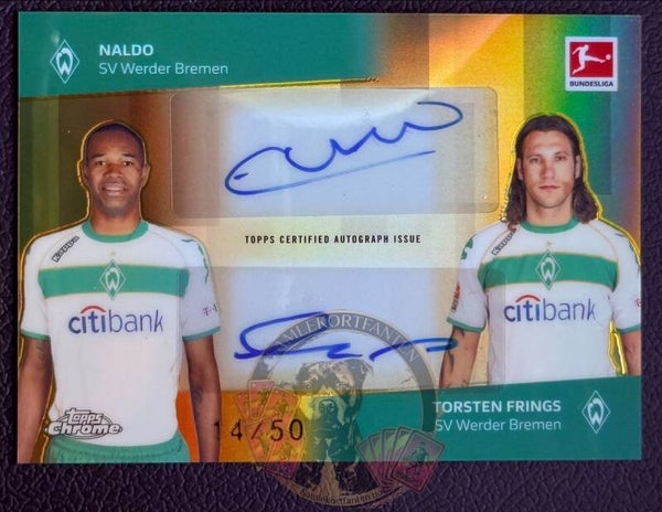 Topps Bundesliga Chrome 25/26 Naldo/Frings dual auto 14/50
