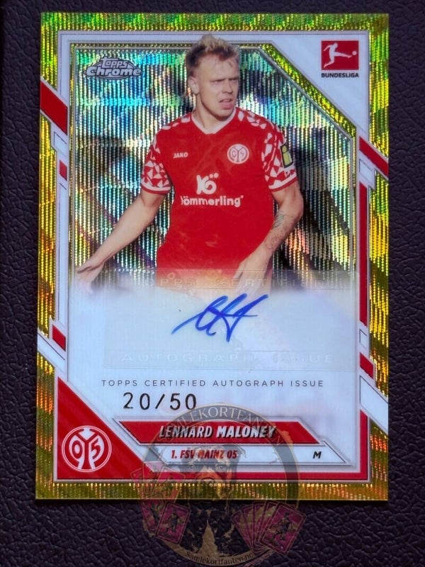 Topps Bundesliga Chrome 25/26 Lennard Maloney auto 20/50