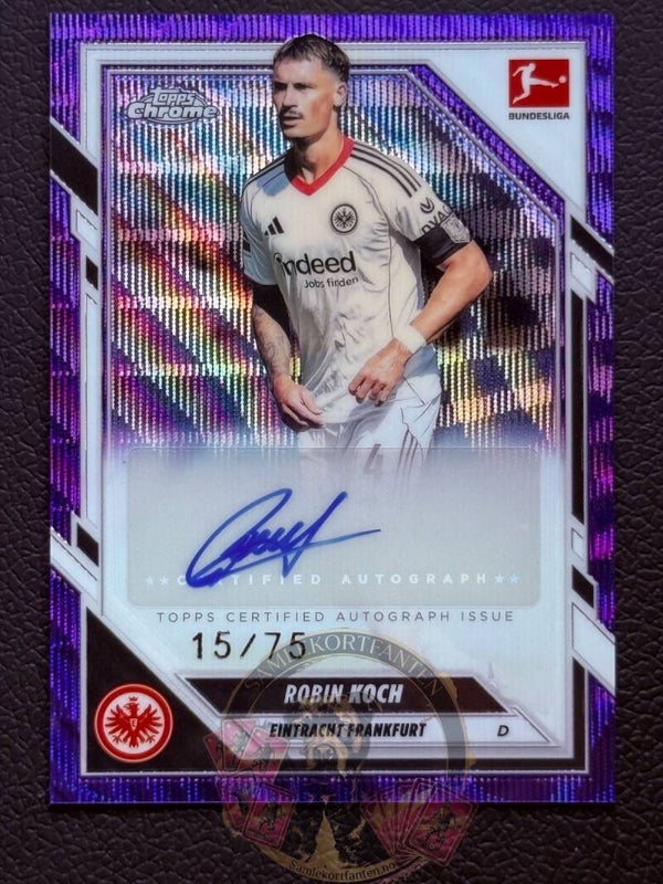 Topps Bundesliga Chrome 25/26 Robin koch auto 15/75