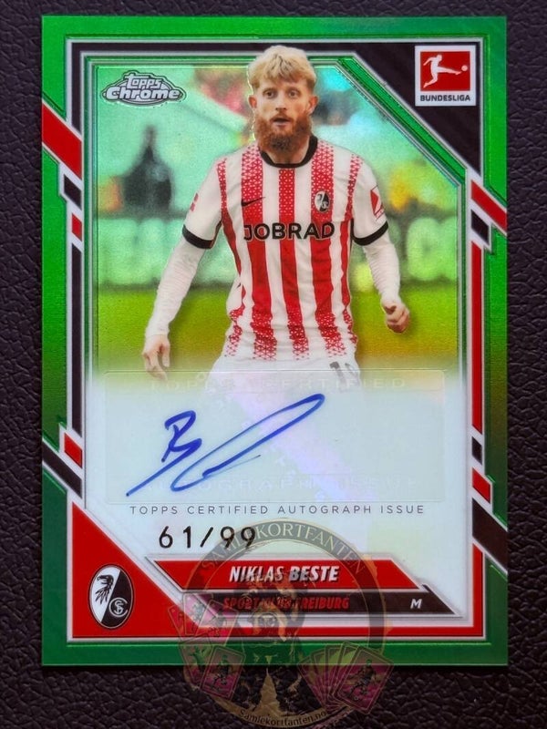 Topps Bundesliga Chrome 25/26 Niklas Beste auto 61/99