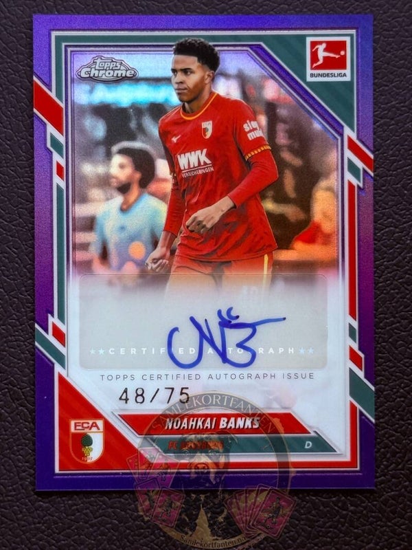 Topps Bundesliga Chrome 25/26 Noahkai Banks 48/75