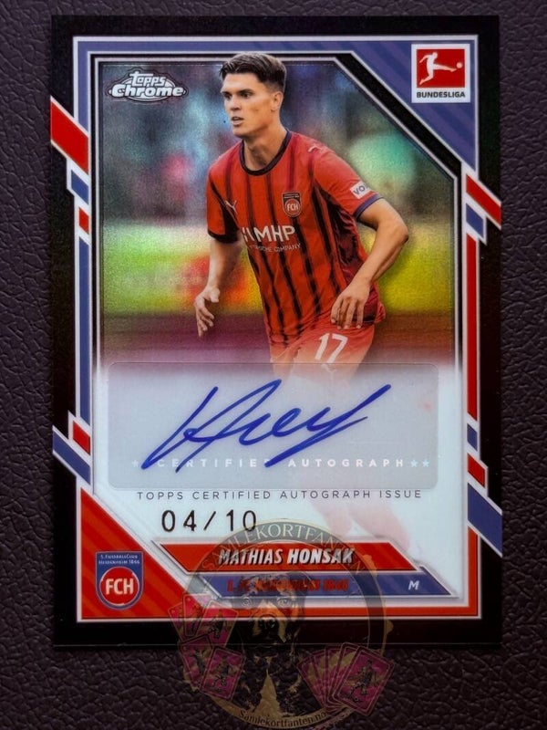 Topps Bundesliga Chrome 25/26 Mathias Honsak auto 04/10