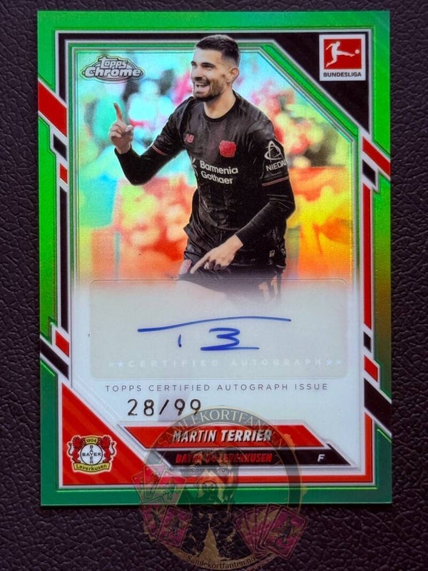 Topps Bundesliga Chrome 25/26 Martin Terrier auto 28/99