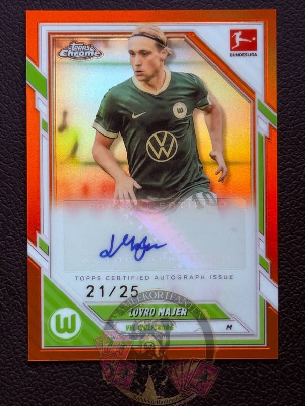 Topps Bundesliga Chrome 25/26 Lovro Majer auto 21/25
