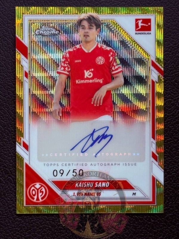 Topps Bundesliga Chrome 25/26 Kaishu Sano auto 09/50