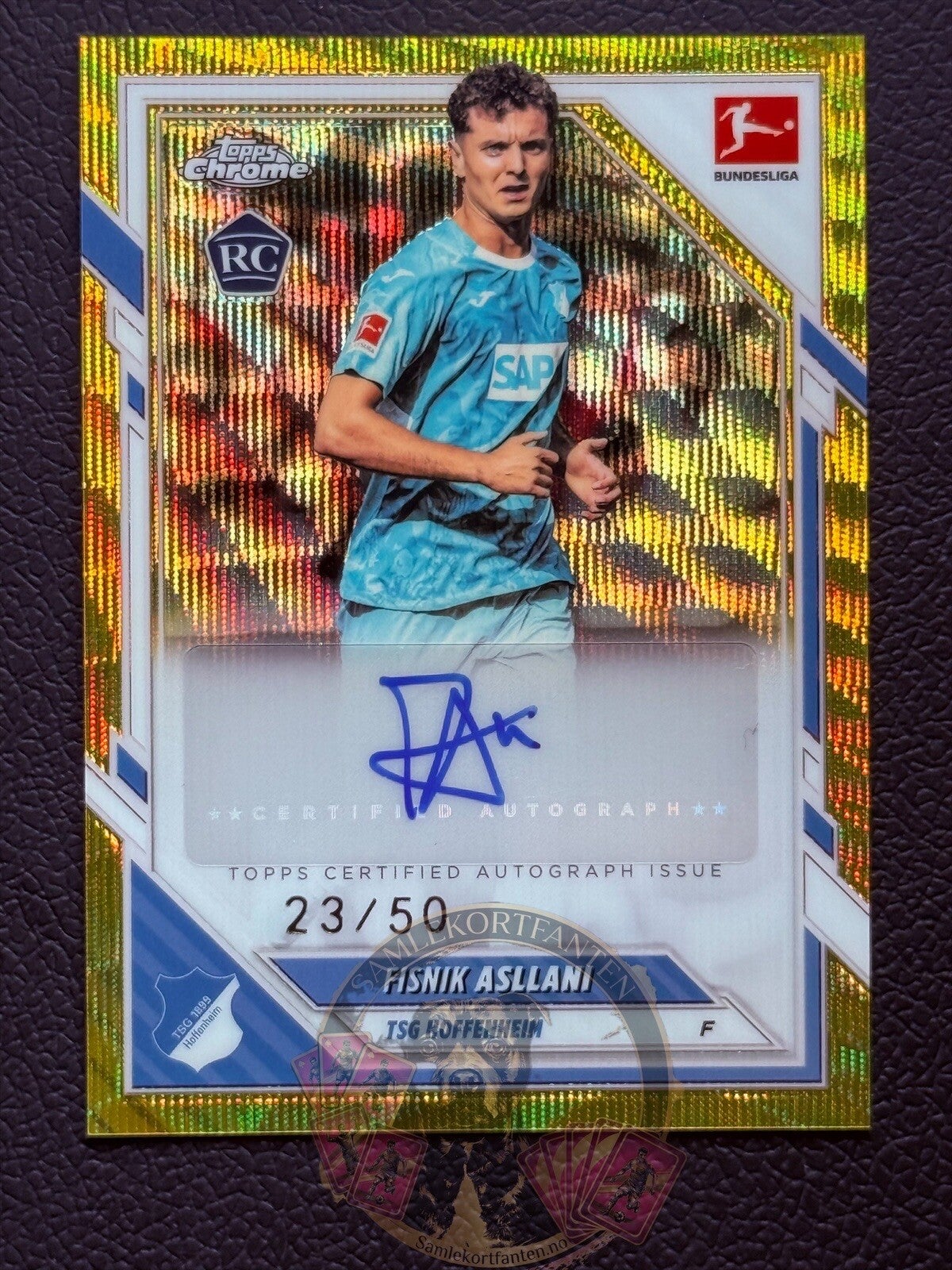 Topps Bundesliga Chrome 25/26 Fisnik Asllani RC auto 23/50