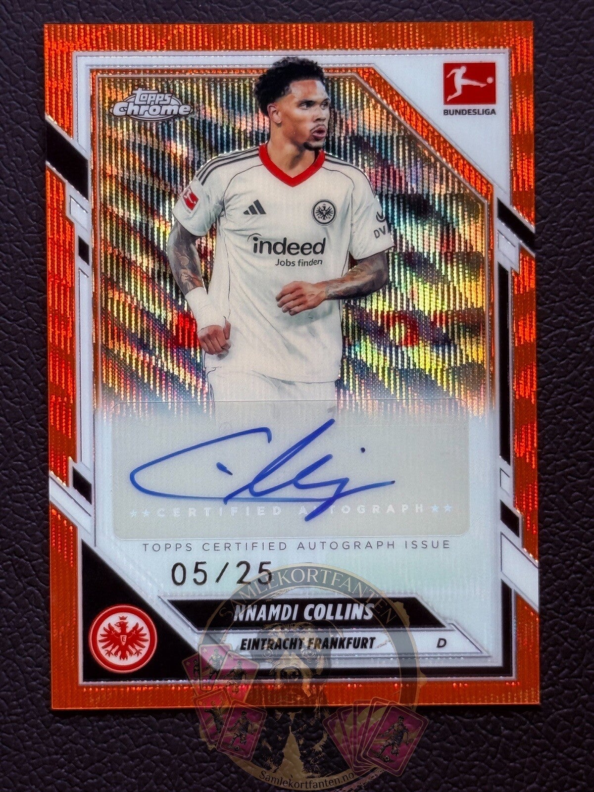 Topps Bundesliga Chrome 25/26 Nnandi Collins auto 05/25