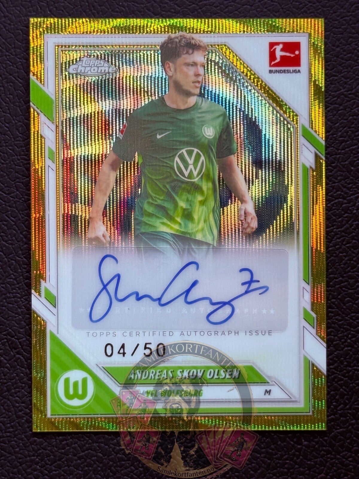 Topps Bundesliga Chrome 25/26 Andreas Skov Olsen auto 04/10