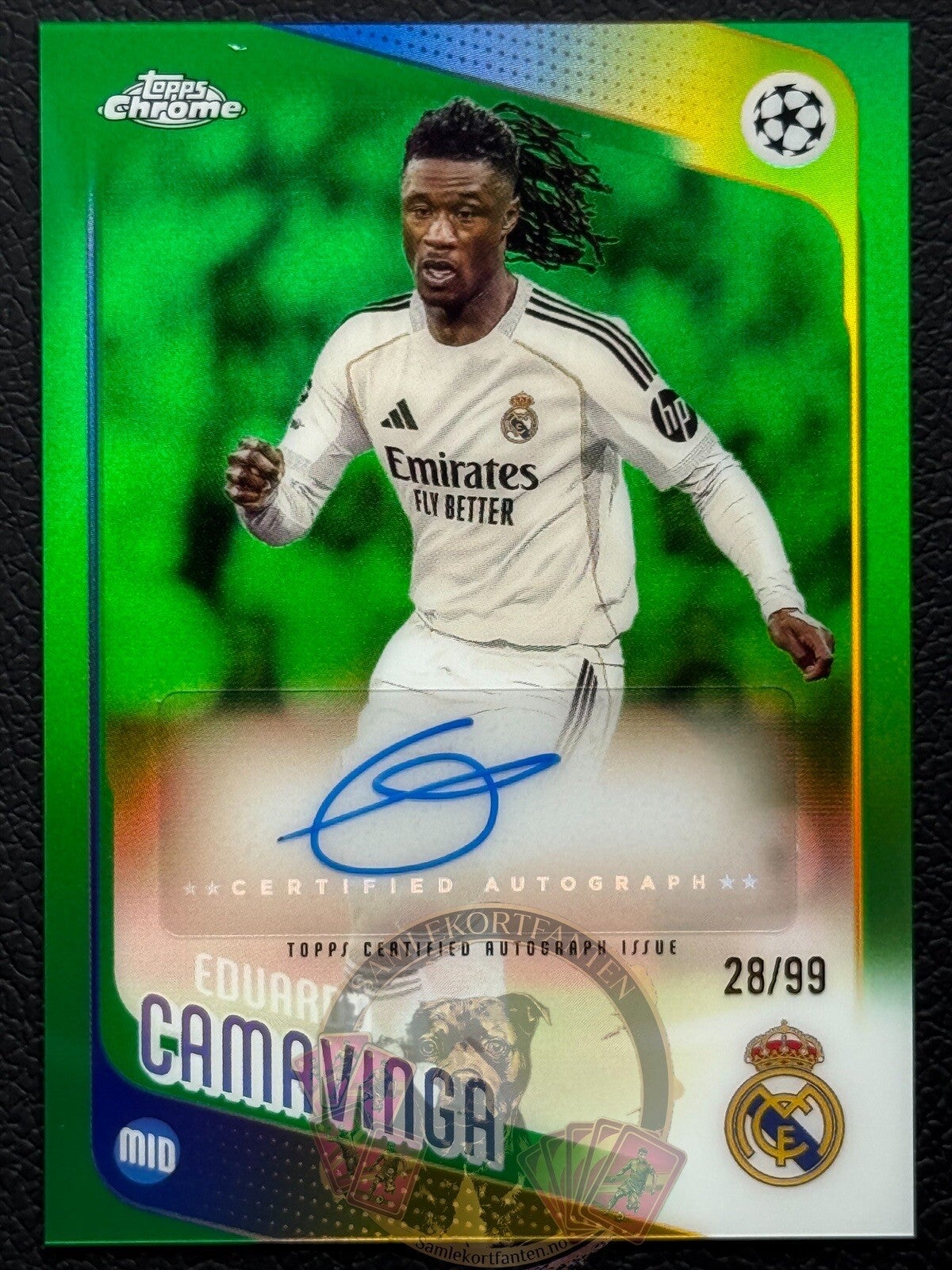 Topps UCC Chrome 25/26 Eduardo Camavinga 28/99 auto