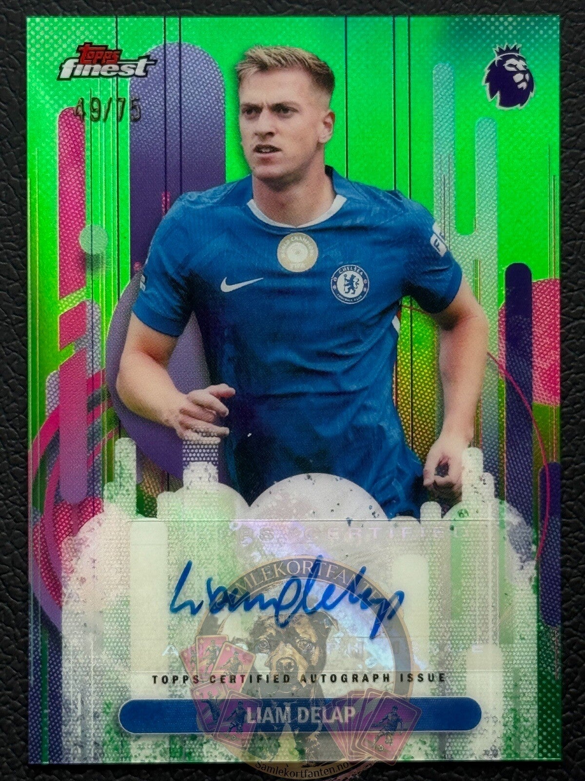 Topps Finest Premier League 25/26 Liam Delap 49/75 auto