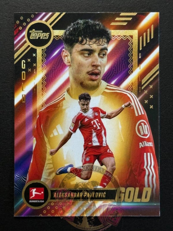 Topps Gold Bundesliga 25/26 Aleksandar Pavlovic Parallel