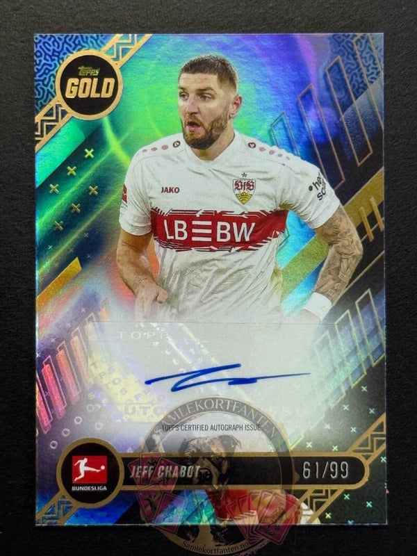Topps Gold Bundesliga 25/26 Jeff Chabot 61/99 auto