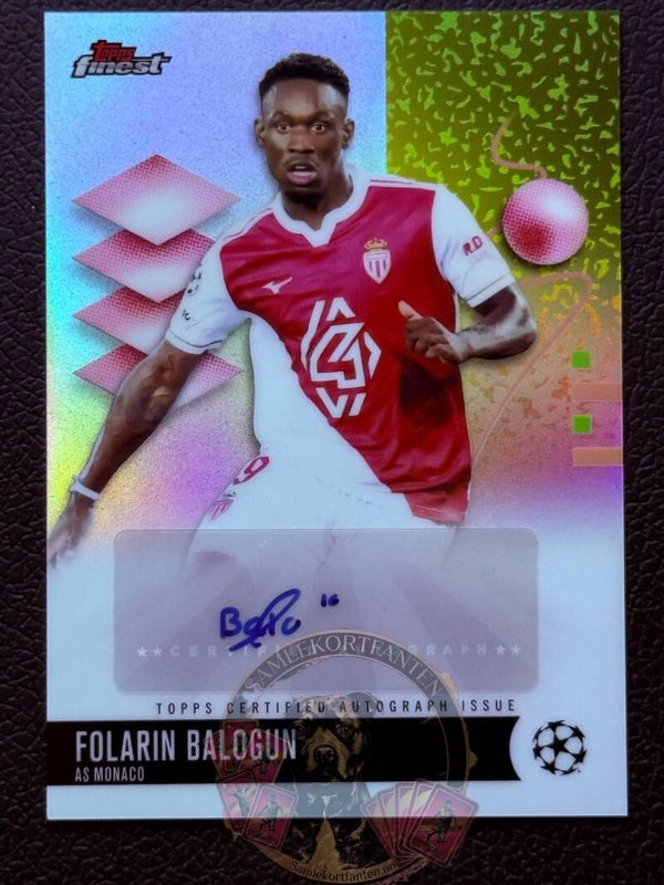 Topps Finest 25/26 Florain Balogun auto